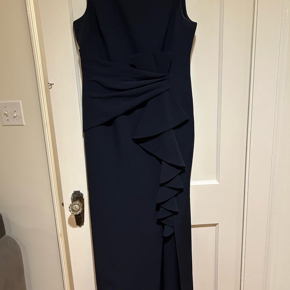 Elegant Navy Sleeveless Dress